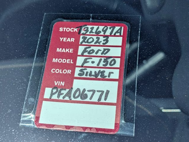 2023 Silver Metallic Ford F-150 Platinum 4X4 Truck
