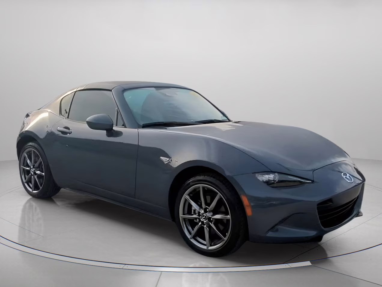 2021 Polymetal Gray Mazda MX-5 Miata RF Grand Touring RWD Convertible