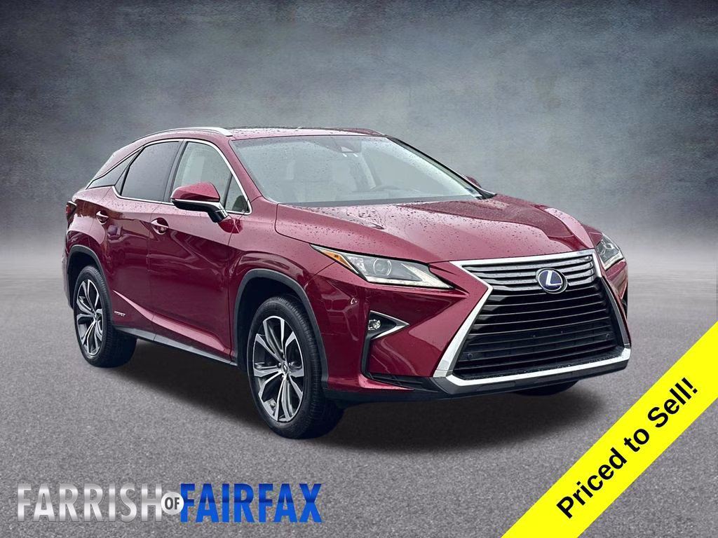 2017 Matador Red Mica Lexus RX 450h AWD SUV