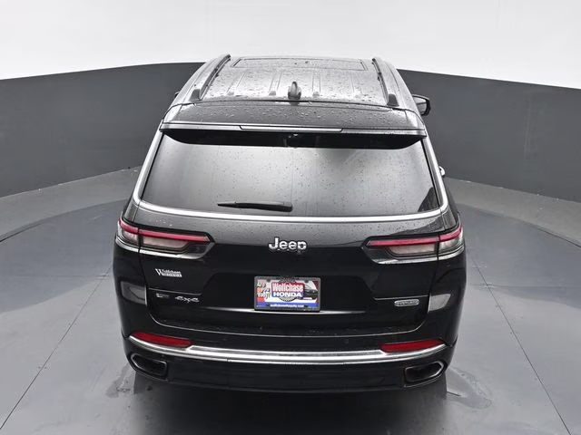 2021 Diamond Black Crystal Pearlcoat Jeep Grand Cherokee L Overland 4X4 SUV