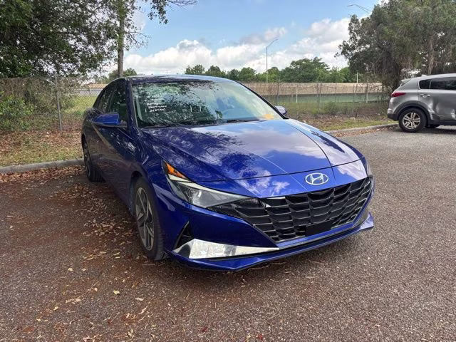 2021 Intense Blue Hyundai Elantra SEL FWD Sedan