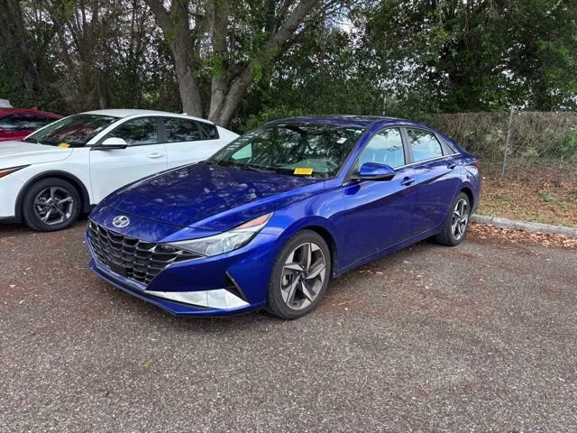 2021 Intense Blue Hyundai Elantra SEL FWD Sedan