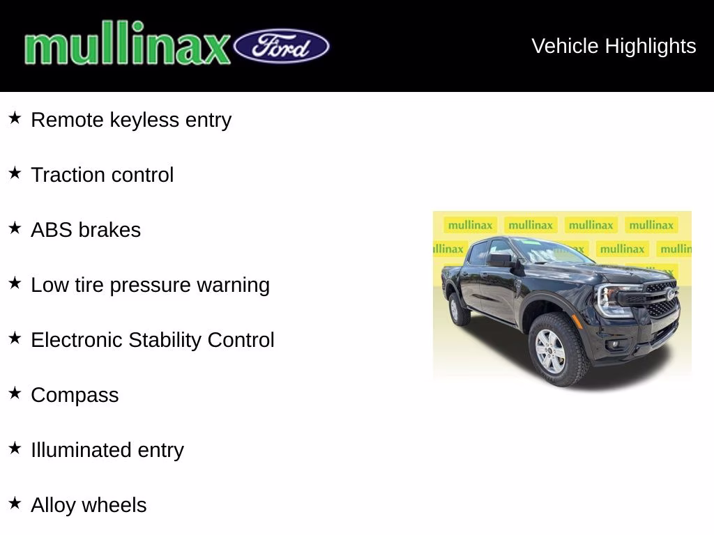 2026 Shadow Black Ford Ranger STX RWD Truck