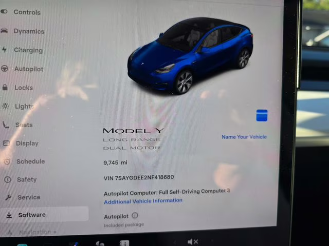 2022 Deep Blue Metallic Tesla Model Y Long Range AWD SUV