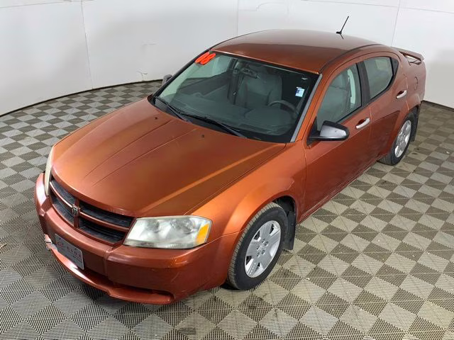 2008 Sunburst Orange Pearlcoat Dodge Avenger SE FWD Sedan
