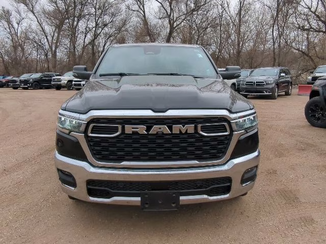 2025 Diamond Black Crystal Pearlcoat Ram 1500 Big Horn 4X4 Truck
