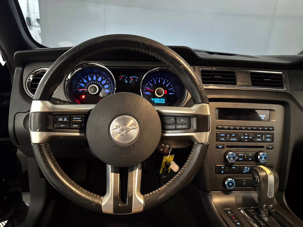 2014 Black Ford Mustang V6 RWD Coupe