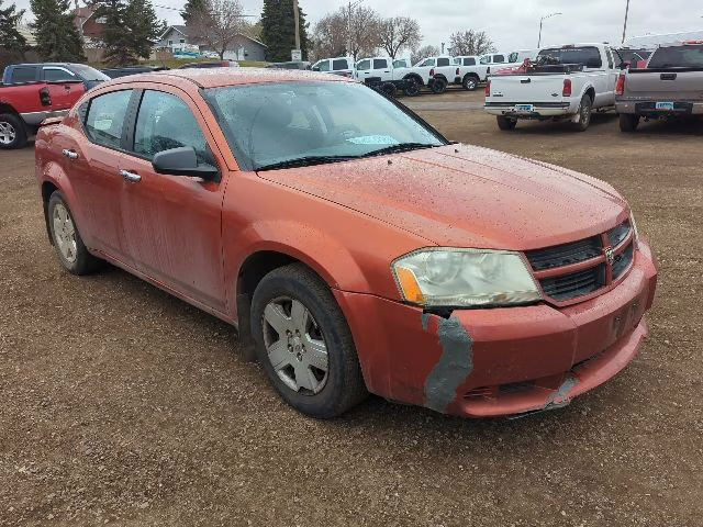 2008 Sunburst Orange Pearlcoat Dodge Avenger SE FWD Sedan