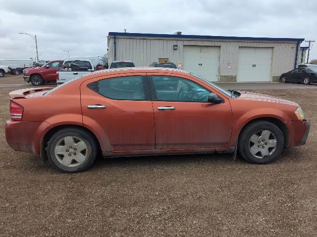 2008 Sunburst Orange Pearlcoat Dodge Avenger SE FWD Sedan