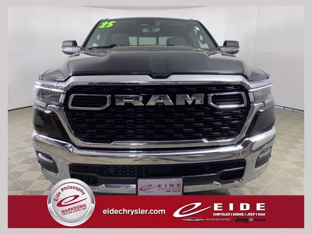 2025 Diamond Black Crystal Pearlcoat Ram 1500 Big Horn 4X4 Truck