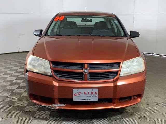 2008 Sunburst Orange Pearlcoat Dodge Avenger SE FWD Sedan