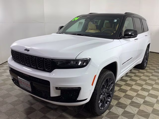 2024 Bright White Clearcoat Jeep Grand Cherokee L Summit 4X4 SUV