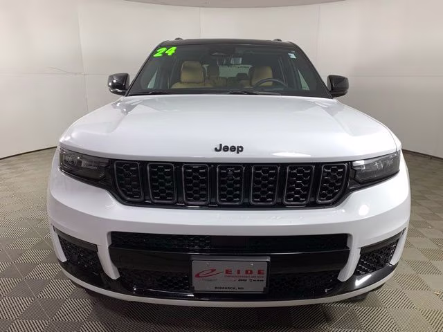 2024 Bright White Clearcoat Jeep Grand Cherokee L Summit 4X4 SUV
