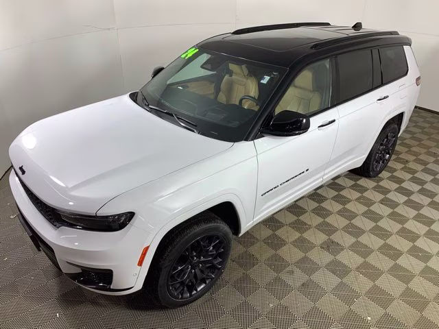 2024 Bright White Clearcoat Jeep Grand Cherokee L Summit 4X4 SUV