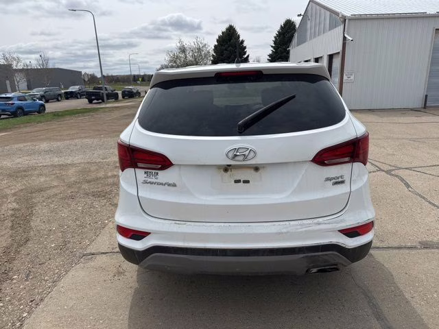 2018 Pearl White Hyundai Santa Fe Sport 2.4 Base AWD SUV