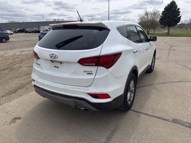 2018 Pearl White Hyundai Santa Fe Sport 2.4 Base AWD SUV