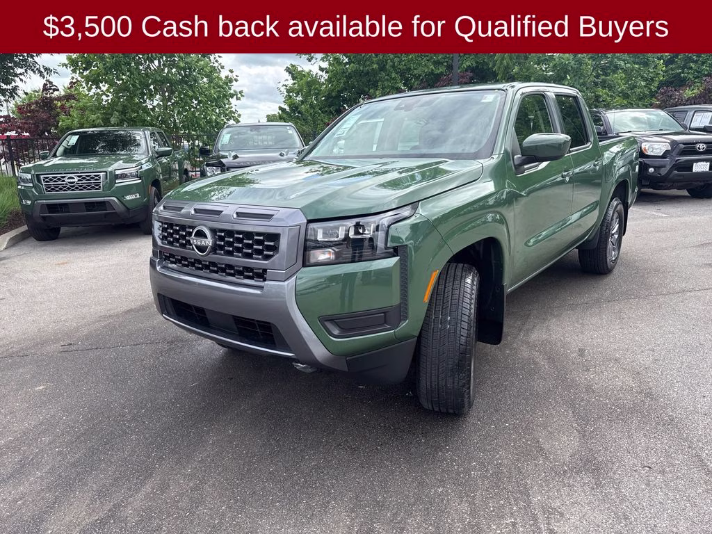 2026 Tactical Green Metallic Nissan Frontier SV 4X4 Truck