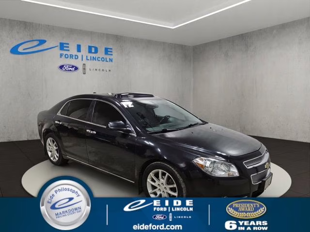 2012 Black Granite Metallic Chevrolet Malibu LTZ FWD Sedan