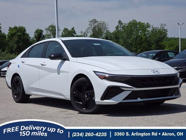 2026 Serenity White Pearl Hyundai Elantra SEL Sport FWD Sedan