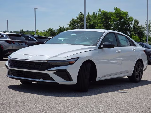 2026 Serenity White Pearl Hyundai Elantra SEL Sport FWD Sedan