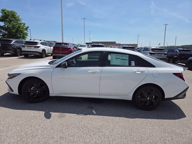 2026 Serenity White Pearl Hyundai Elantra SEL Sport FWD Sedan