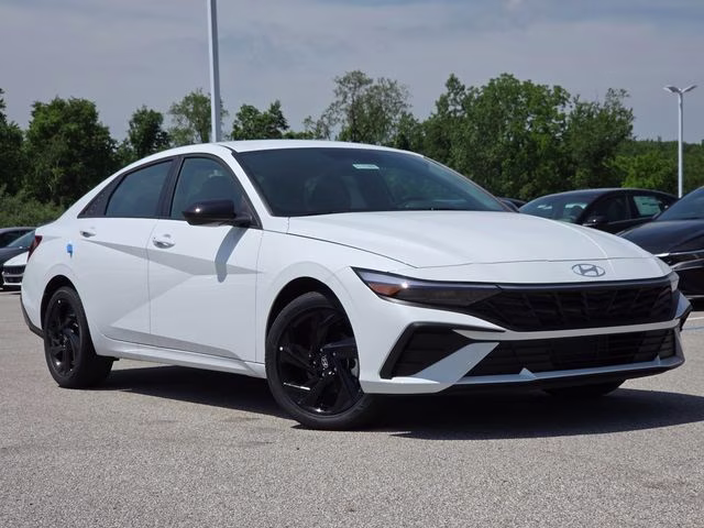 2026 Serenity White Pearl Hyundai Elantra SEL Sport FWD Sedan