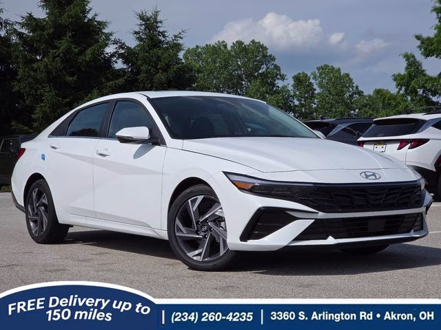 2026 Serenity White Pearl Hyundai Elantra Limited FWD Sedan