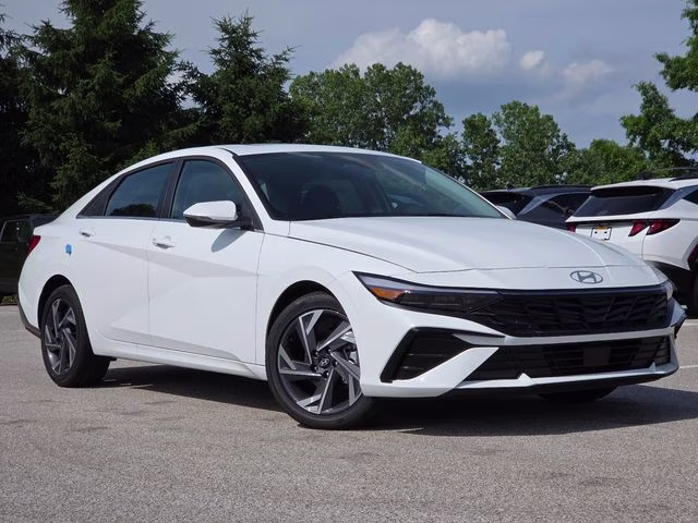 2026 Serenity White Pearl Hyundai Elantra Limited FWD Sedan