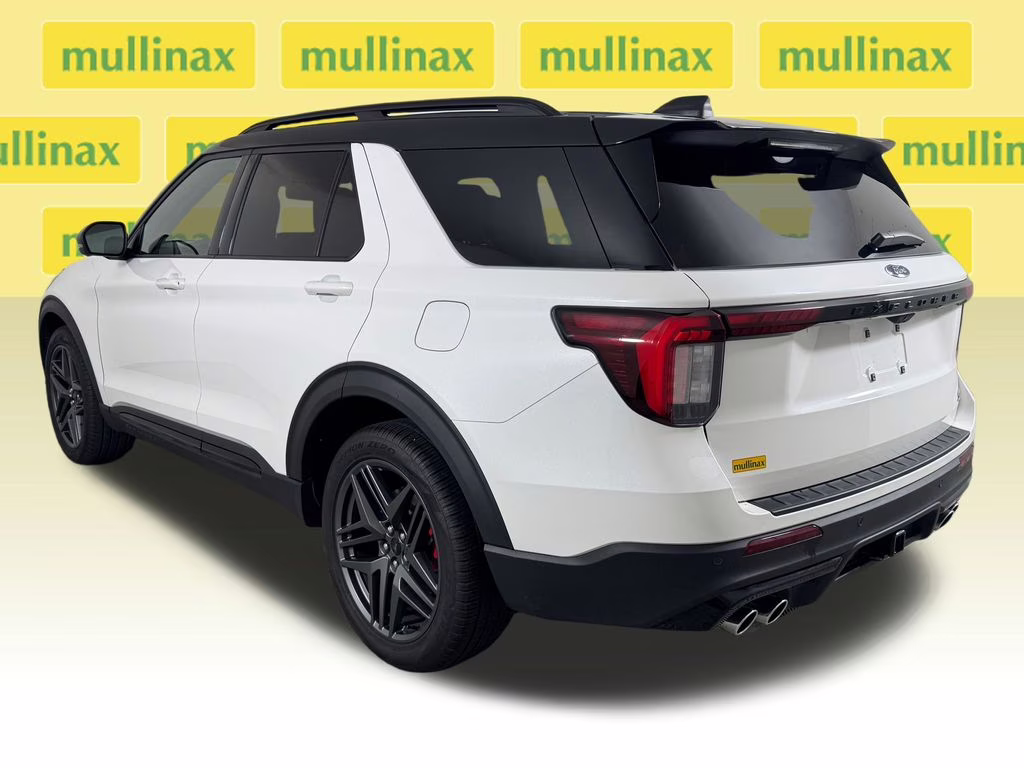 2025 Star White Metallic Tri-Coat Ford Explorer ST 4X4 SUV