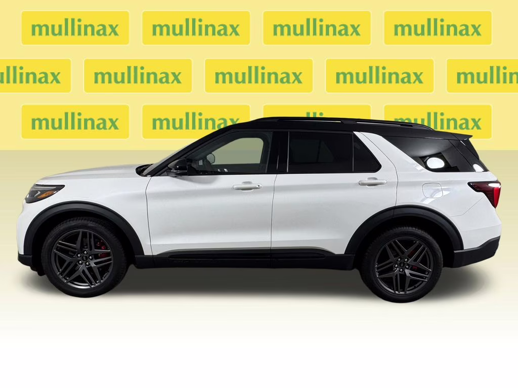 2025 Star White Metallic Tri-Coat Ford Explorer ST 4X4 SUV