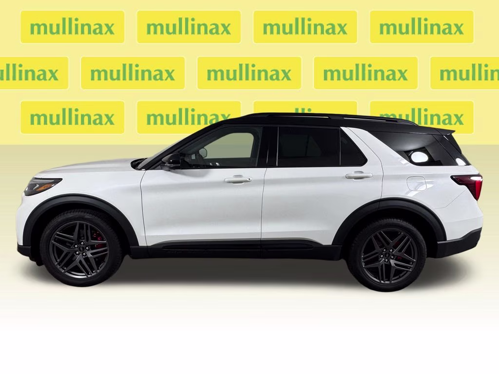 2025 Star White Metallic Tri-Coat Ford Explorer ST 4X4 SUV
