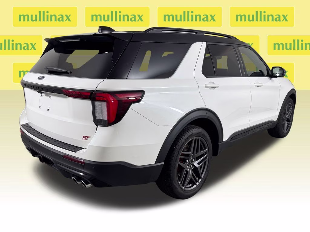 2025 Star White Metallic Tri-Coat Ford Explorer ST 4X4 SUV
