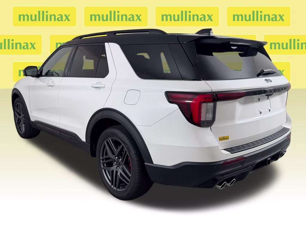 2025 Star White Metallic Tri-Coat Ford Explorer ST 4X4 SUV