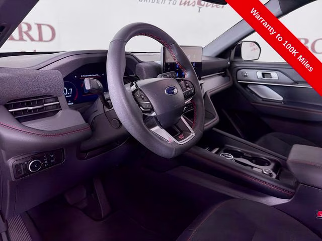 2025 White Metallic Ford Explorer ST 4X4 SUV