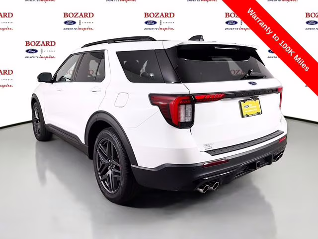 2025 White Metallic Ford Explorer ST 4X4 SUV