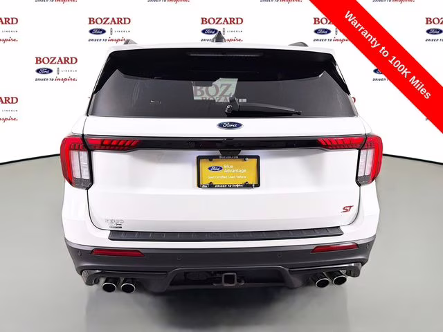 2025 White Metallic Ford Explorer ST 4X4 SUV
