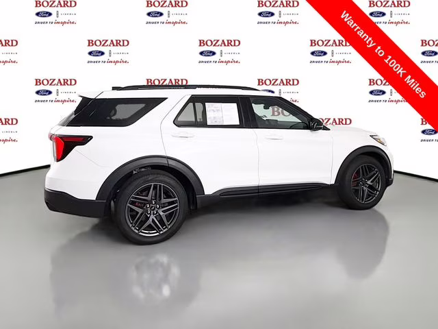 2025 White Metallic Ford Explorer ST 4X4 SUV