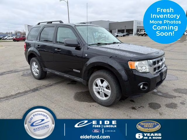 2008 Black Clearcoat Ford Escape XLT 4X4 SUV