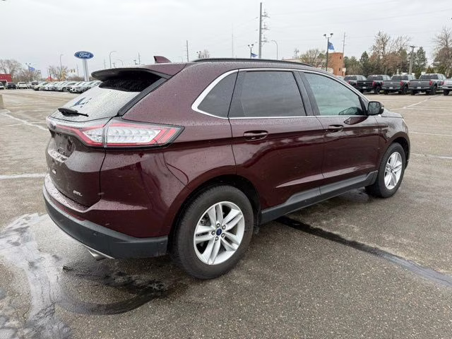 2018 Burgundy Velvet Metallic Tinted Clearcoat Ford Edge SEL FWD SUV