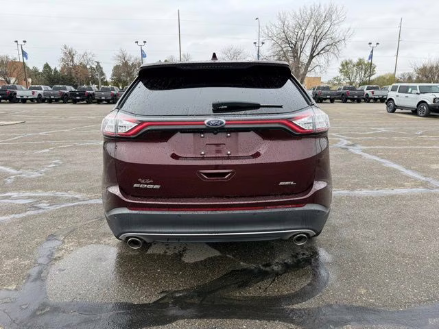 2018 Burgundy Velvet Metallic Tinted Clearcoat Ford Edge SEL FWD SUV