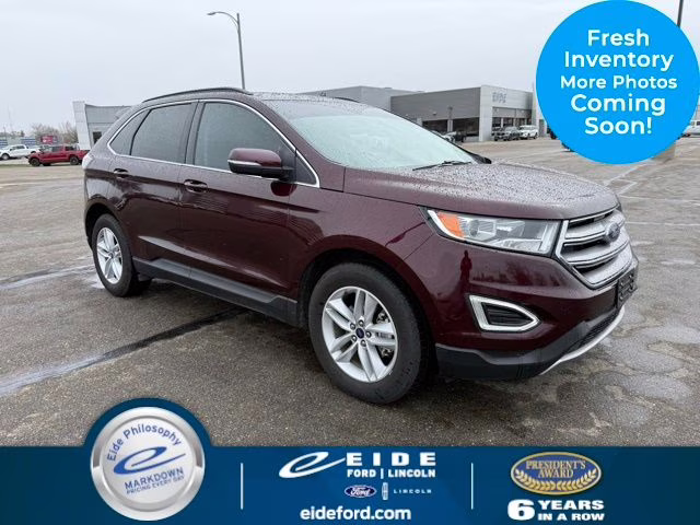 2018 Burgundy Velvet Metallic Tinted Clearcoat Ford Edge SEL FWD SUV