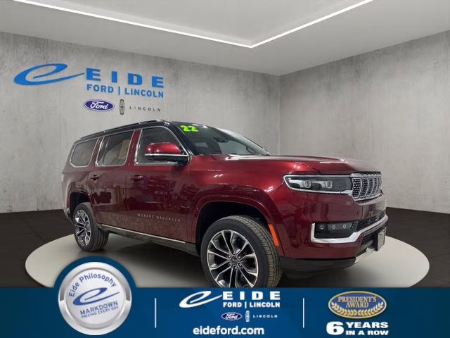 2022 Velvet Red Pearlcoat Jeep Grand Wagoneer Series III 4X4 SUV
