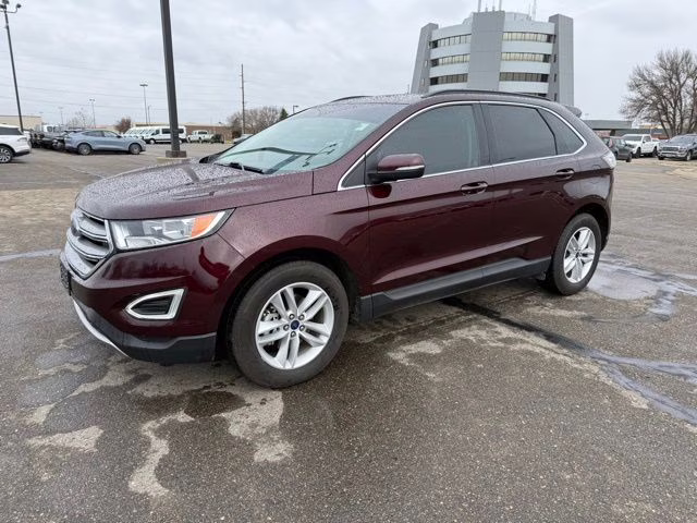 2018 Burgundy Velvet Metallic Tinted Clearcoat Ford Edge SEL FWD SUV