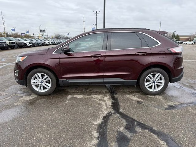2018 Burgundy Velvet Metallic Tinted Clearcoat Ford Edge SEL FWD SUV