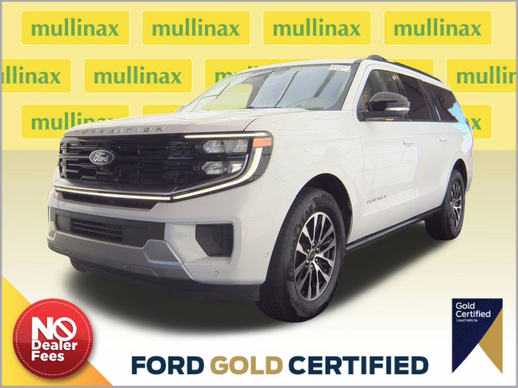 2025 Oxford White Ford Expedition Max Platinum 4X4 SUV