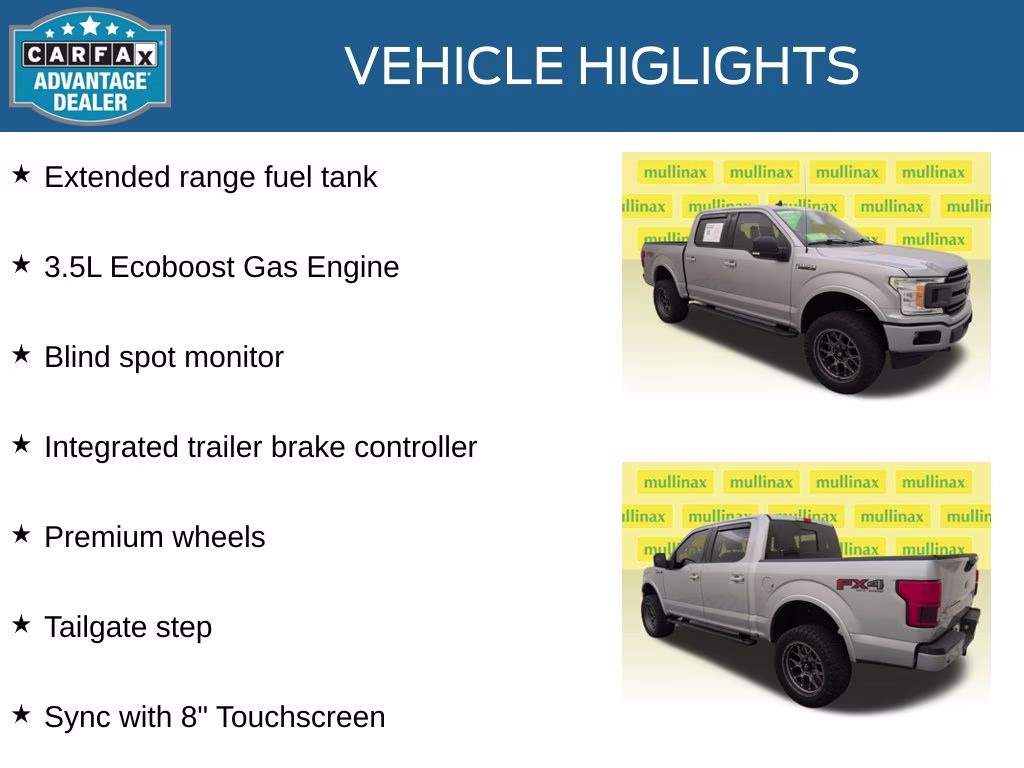 2020 Silver Metallic Ford F-150 XLT 4X4 Truck