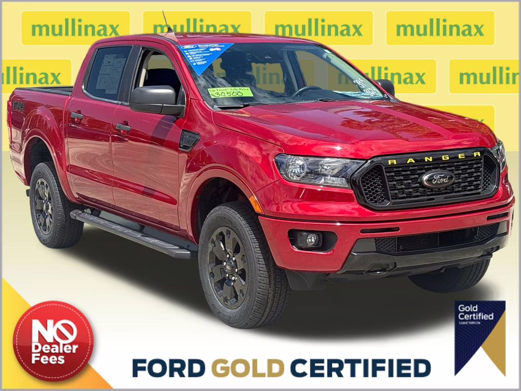 2021 Red Metallic Ford Ranger XLT 4X4 Truck