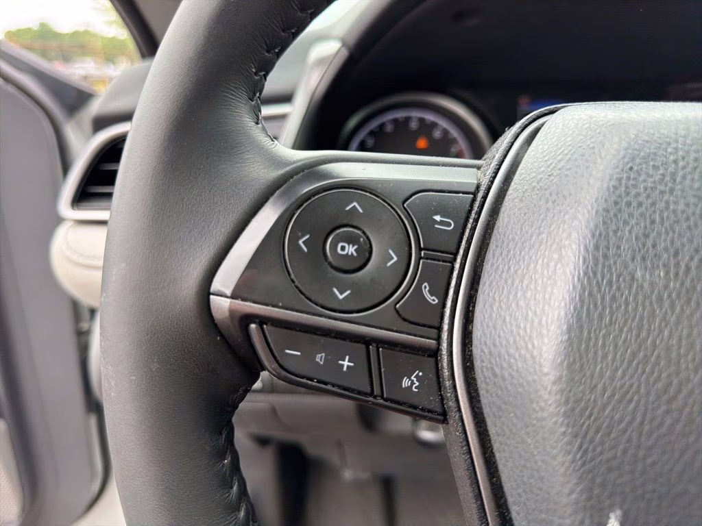 2024 White Toyota Camry SE FWD Sedan