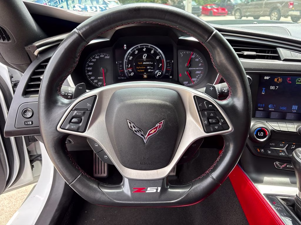 2016 Arctic White Chevrolet Corvette Stingray Z51 RWD Coupe