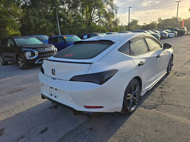 2025 White Acura Integra A-Spec Tech Package FWD Hatchback